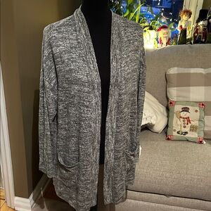 Heather Gray Women's Open-Front Cardigan